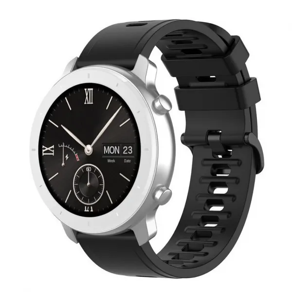 BStrap Silicone remienok na Xiaomi Amazfit GTR 42mm, black (SXI010C01)