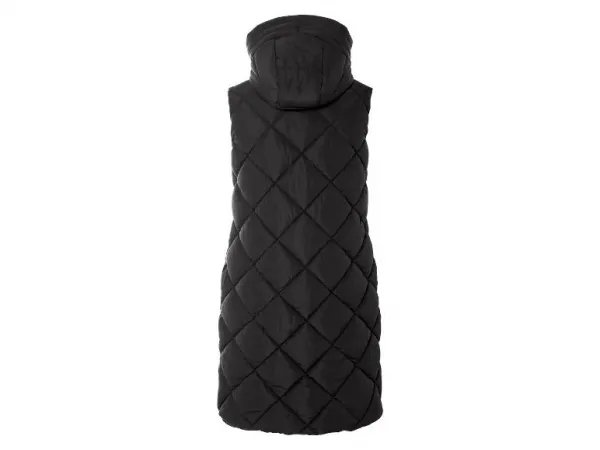 esmara® Dámska dlhá vesta (čierna, S (36/38))