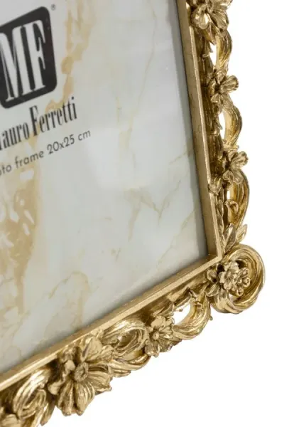 Mauro Ferretti Fotorámik Classic Floral 26,9x32,3 cm zlatý