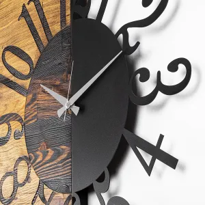 Dekoratívne drevené nástenné hodiny Wooden Clock 7