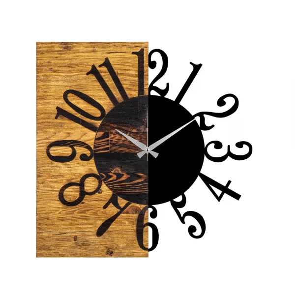 Dekoratívne drevené nástenné hodiny Wooden Clock 7