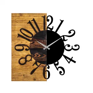 Dekoratívne drevené nástenné hodiny Wooden Clock 7