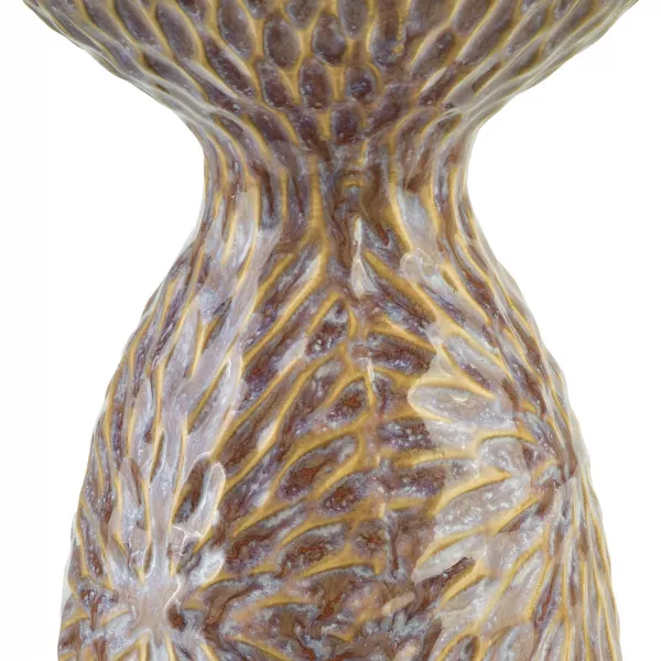 Mondex Keramický svietnik YARINE BEIGE 20 cm béžový