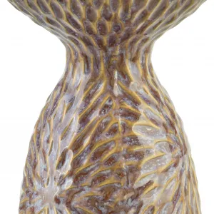 Mondex Keramický svietnik YARINE BEIGE 20 cm béžový