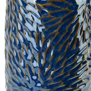 Mondex Keramický svietnik YARINE BLUE 20 cm modrý