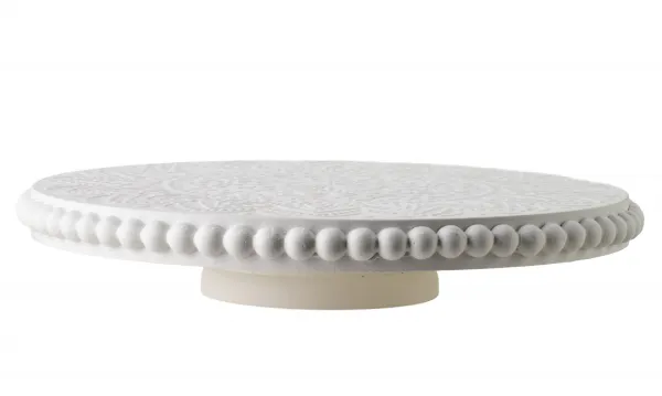 Mondex Dekoratívny podnos DAZ MANDALA 30 cm biely