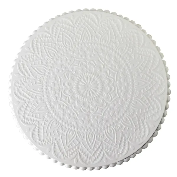 Mondex Dekoratívny podnos DAZ MANDALA 30 cm biely