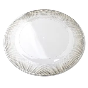 Mondex Dekoratívny tanier BLANCHE CLEAR II. 30 cm zlatý