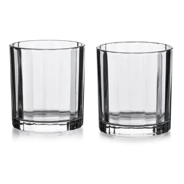Allesken Sada 4 ks sklenic ELISE STRIPES 310 ml čirá