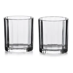 Allesken Sada 4 ks sklenic ELISE STRIPES 310 ml čirá