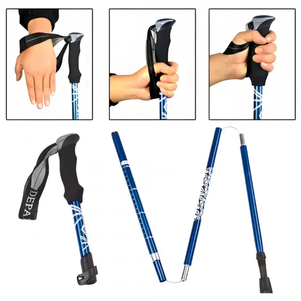 MG Nordic Walking trekingové palice 34 -127 cm, modré