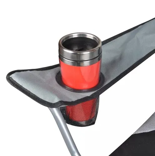 Záhradná a kempingová stolička Chair, nosnosť 120 kg, sivá