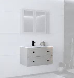 HALMAR Závěsná skříňka pod umyvadlo Toreto 2S 80 cm kašmírová