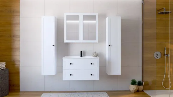 HALMAR Závěsná skříňka pod umyvadlo Toreto 2S 80 cm bílá
