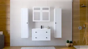 HALMAR Závěsná skříňka pod umyvadlo Toreto 2S 80 cm bílá