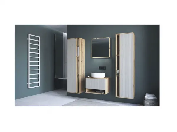 HALMAR Závěsná skříňka pod umyvadlo Aviola 1S 60 cm dub artisan/kašmír
