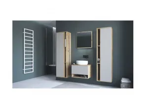 HALMAR Závěsná skříňka pod umyvadlo Aviola 1S 60 cm dub artisan/kašmír