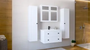 HALMAR Závěsná skříňka pod umyvadlo Toreto 2S 80 cm bílá