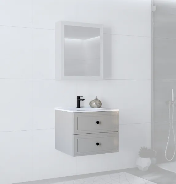 HALMAR Závěsná skříňka pod umyvadlo Toreto 2S 60 cm kašmírová
