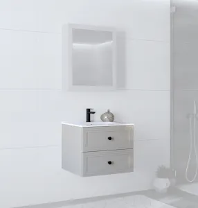 HALMAR Závěsná skříňka pod umyvadlo Toreto 2S 60 cm kašmírová