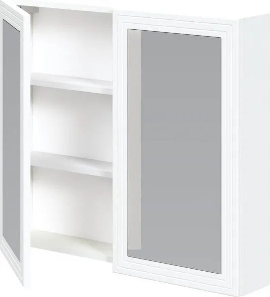 HALMAR Závěsná koupelnová skříňka se zrcadlem Toreto 80 cm bílá
