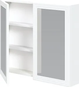 HALMAR Závěsná koupelnová skříňka se zrcadlem Toreto 80 cm bílá