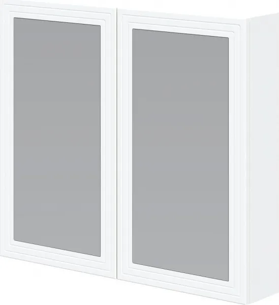 HALMAR Závěsná koupelnová skříňka se zrcadlem Toreto 80 cm bílá