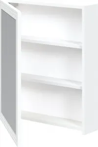 HALMAR Závěsná koupelnová skříňka se zrcadlem Toreto 60 cm bílá