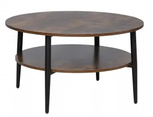 Signal Konferenční stolek Ella 80 cm vintage/černý