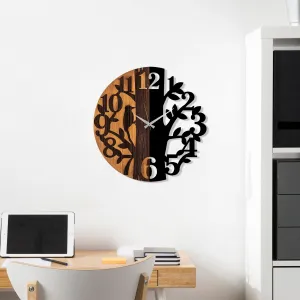Dekoratívne drevené nástenné hodiny Wooden Clock - 71