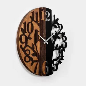Dekoratívne drevené nástenné hodiny Wooden Clock - 71