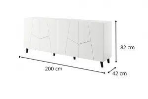 HALMAR Komoda Etna 200 cm bílá