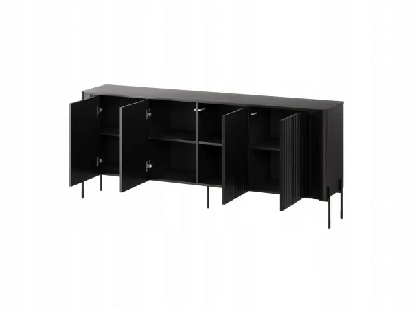 HALMAR Komoda Vera 190 cm černá