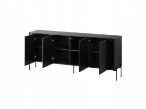 HALMAR Komoda Vera 190 cm černá