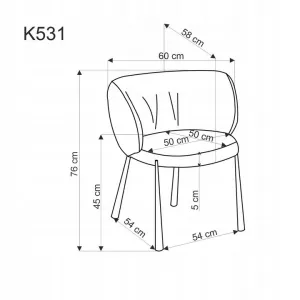 Jedálenské kreslo K531 Halmar
