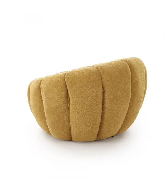 HALMAR Čalouněné designové křeslo GASPAR 2 hořčičné