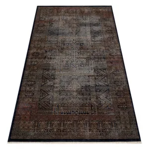 Koberec KESHAN, strapce 1251/53511 zlatý / modrý