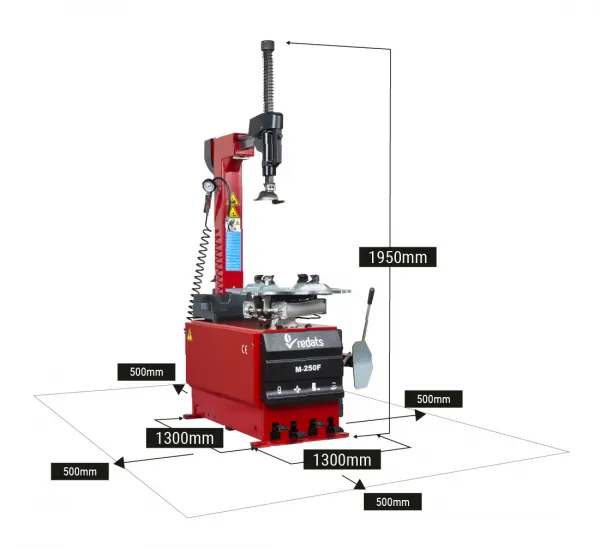 REDATS M-250F – automatická prezúvačka pneumatík 230 V (do 26")