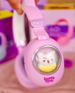 Kiddoboo Bezdrôtové detské slúchadlá Delulu Lavender