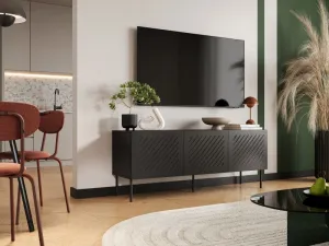 HALMAR TV stolík Siena 150 cm čierny