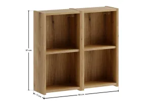 Comad Závesný kúpeľňový regál Nova Cashmere 60 cm dub coast evoke