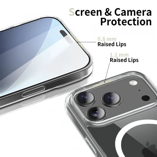 Tech-Protect FlexAir Hybrid MagSafe kryt na Google Pixel 10 Pro XL, priesvitný