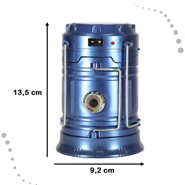 Svietidlo camping ACCU+SOLAR CAMPING LANTERN SH-5800T 1W+6LED