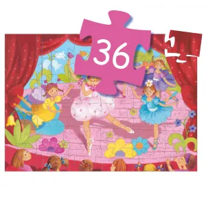 DJECO Siluetové puzzle: Baletka