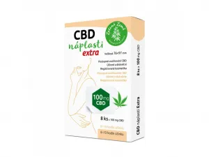 CBD náplasti extra veľké - balenie 8 ks - Zelená Země