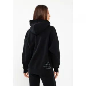 Dámska mikina s kapucňou VOLCANO B-MIKA-700-BLACK