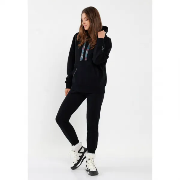 Dámska mikina s kapucňou VOLCANO B-MIKA-700-BLACK