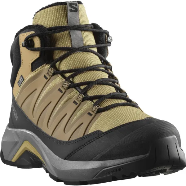 Pánske členkové zimné topánky SALOMON X-Adventure Coldrush WP M kelp black pewter