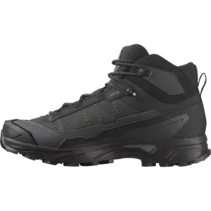 Pánska členková turistická obuv SALOMON X Ultra 5 Mid GTX M black asphalt castlerock