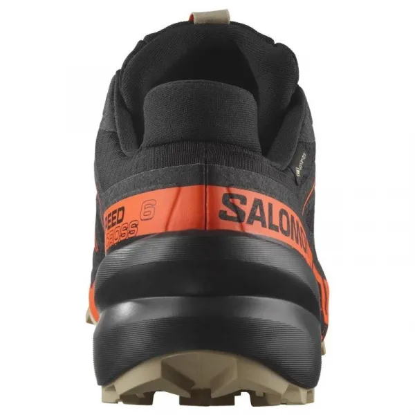 Pánska bežecká trailová obuv SALOMON Speedcross 6 GTX M black shocking orange white